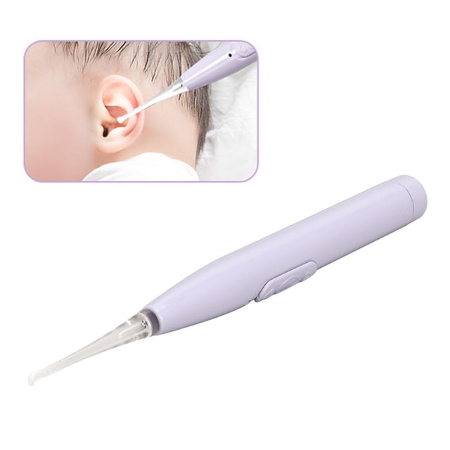 Cuchara LED Para Quitar La Cera De Los Oídos, Cuchara Para Quitar La Cera De Los Oídos, 250 MAh, Color Morado, Segura Para El Hogar Para Niños Pequeños