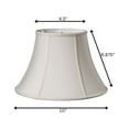 thumbnail image 5 of DUOSONG Slant Transitional Oval Softback Lampshade With Washer Fitter, Cream Cream Shantung Lighting Lighting & Lamps, 5 of 5