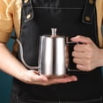 thumbnail image 2 of Vierta la cafetera de la cafetera Coffee Kettle Long Coffee Hervidor de té de té de la oficina de té (600 ml), 2 of 8