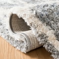 thumbnail image 5 of SAFAVIEH Berber Fringe August Geometric Shag Runner Rug, Gray/Cream, 2' x 8', 5 of 10
