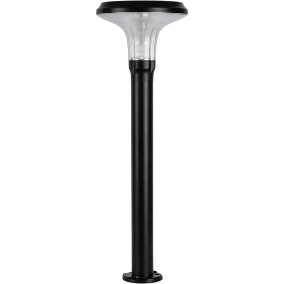Gama Sonic Vantage Bollard Solar Pathway Light, 200 Lumens Warm White 2700K LED, Waterproof Outdoor Landscape Lights