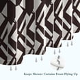 thumbnail image 6 of Black White Geometric Pattern Shower Curtain 36"x72" ,Bathroom Decorative Shower Curtains Set with 12 Hooks,Modern Waterproof Washable Shower Curtain, 6 of 6