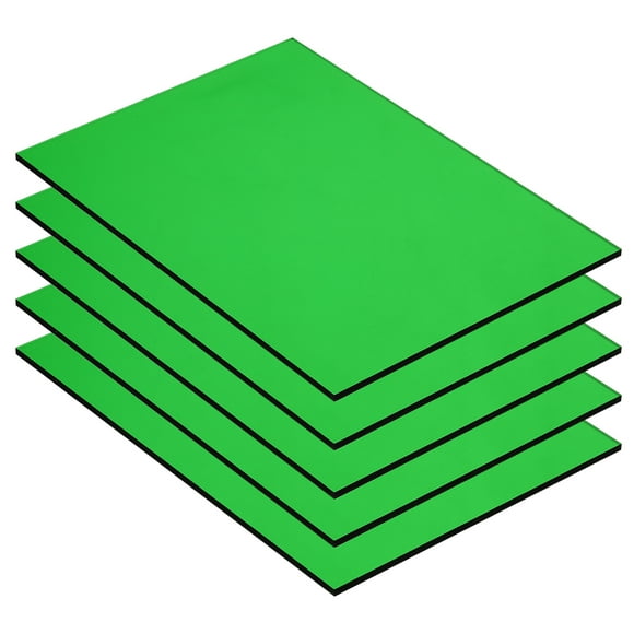 Uxcell 5 Pcs PMMA Acrylic Sheets Colored Transparent 7 x 5Inch Green Acrylic Sheets for DIY
