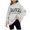 Gray, variant on Lolmot Hoodies for Women Fall Fashion 1692 They Missed One Funny Letter Print Sweatshirt Casual Long Sleeve Vintage Hooded Pullover Sweatshirt