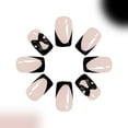 thumbnail image 7 of Press on Nails French Tip Square Nails Tips Designs Fake Nails Artificial Acrylic Nails Full Covers Acrylic False Nails, 7 of 7