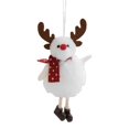 thumbnail image 2 of Adornos navideños Pequeñas artesanías en miniatura Colgantes de muñecos de peluche encantadores Colgante colgante de de Navidad para oficina Ciervo Yotijar colgante de árbol de navidad, 2 of 6