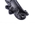 thumbnail image 5 of Black Wrought Iron Drawer Cabinet Cup Bin Pull 4" W x 1.5" H Colonial Decorative Dresser Rust Resistant Cup Bin Pulls with Screws Renovators Supply, 5 of 7
