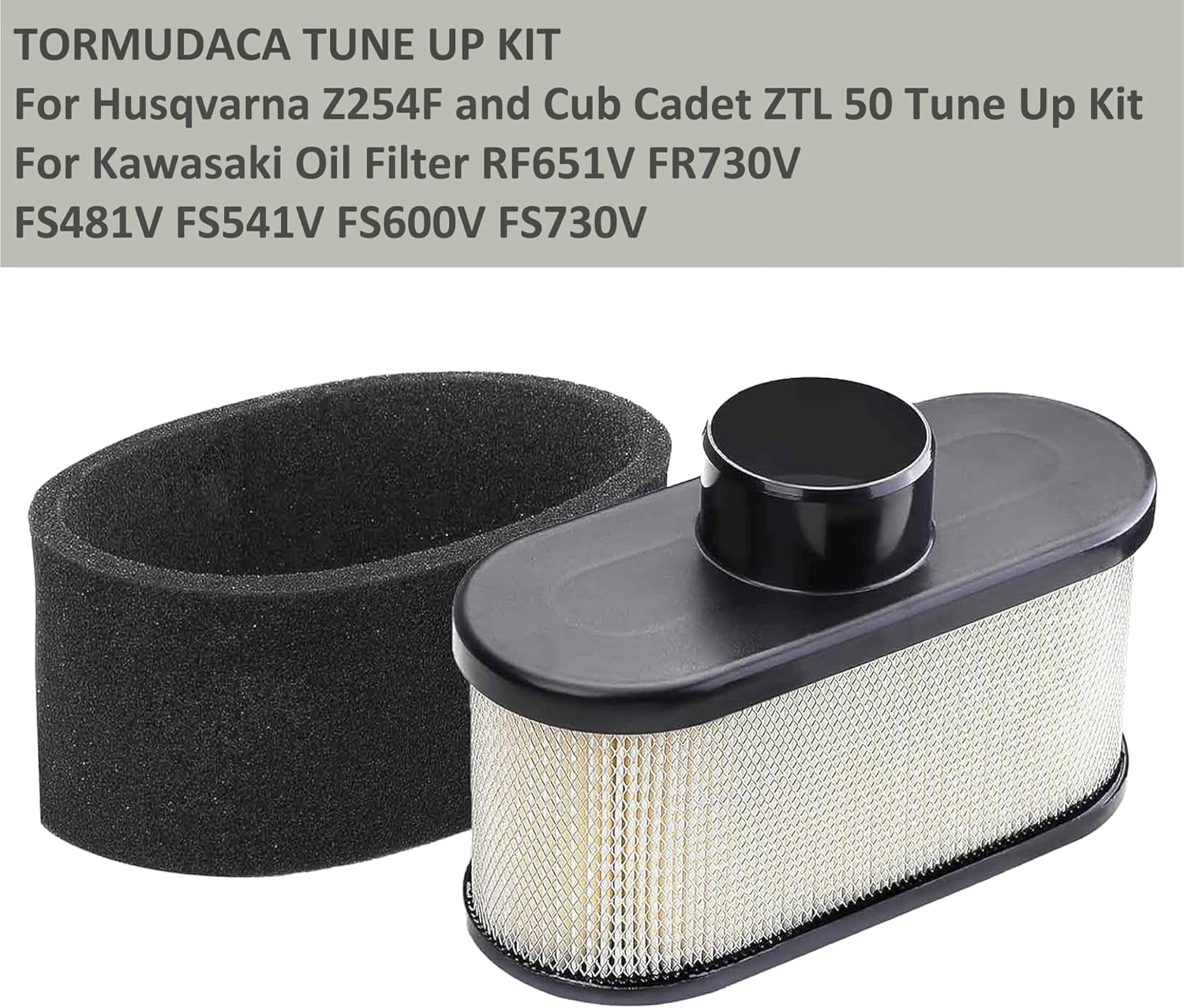 Air Filter Tune Up Kit Compatible with Husqvarna Z254F Parts,Gravely Zero Turn Mower Accessories Parts.Oil Filter for Kawasaki FR691V RF651V FR730V FS481V FS541V FS600V FS730V 49065-7007