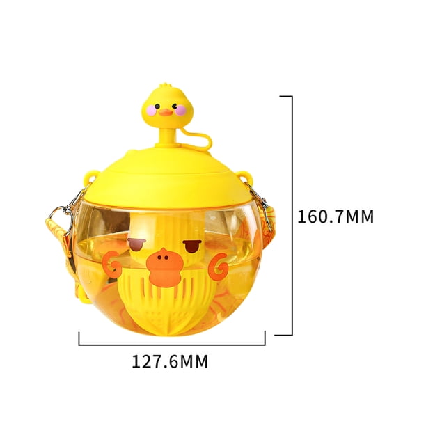 Taza de agua de 850 ml, taza de jugo de cúpula Kawaii, hervidor deportivo, botella de viaje (amarillo) Ndcxsfigh Para Estrenar