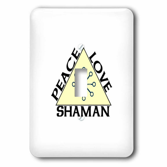 3dRose, Peace Love Shaman, single toggle switch