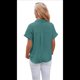 thumbnail image 3 of Camisa de Corta con Botones para Mujer, Color Verde Oscuro, Talla M, 3 of 10