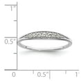 thumbnail image 2 of Auriga Fine Jewelry 925 Sterling Silver Rhodium Plated Polished Cubic Zirconia Ring Size 6 for Women, 2 of 6