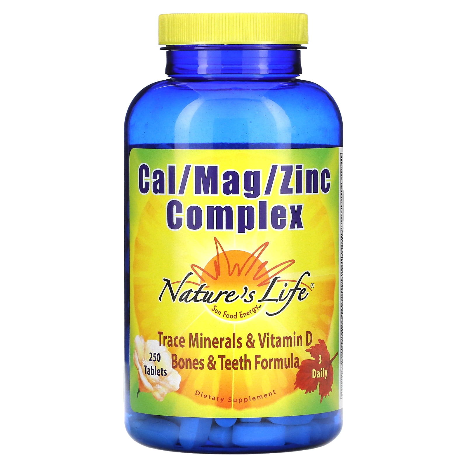 Cal / Mag / Zinc Complex, 250 Tablets, Nature's Life