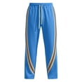 thumbnail image 6 of Mens Trendy Striped Sweatpants Flowy Wide Leg Pants Running Workout Casual Light Blue M, 6 of 6