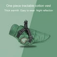 thumbnail image 3 of Pet Autumn Winter Skiing Costume Sleeveless Cotton Padded Vest Plus Velvet Thickened Reflective with Durable Chest Strap Harness Clearence, 3 of 6