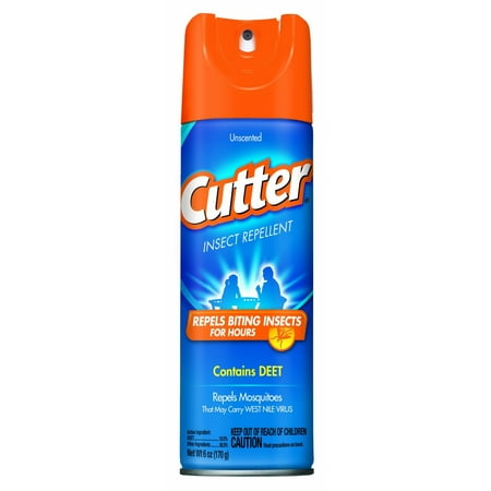Cutter Unscented Repellent Mosquito Tick Insect 10% DEET 6 oz