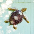 thumbnail image 3 of Eangee Sea Turtle Wall Decor With Brown Checkered Shell, 3 of 5
