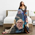 thumbnail image 4 of Danny Devito Blanket Flannel Soft Throw Blankets for Bedroom Livingroom Sofa Home 60""X50"", Black, 4 of 6