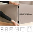 thumbnail image 4 of CGK Linens 6-Piece Extra Deep Pocket Sheet Set With Extra Matching Pillowcases - Queen Size Bed Sheets Fits 18"-24" Mattresses, Wheat, 4 of 7