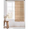 thumbnail image 3 of Sheer Curtains 63 Inch Length, Brown Wood Grain Semi Sheer Curtains Light Filtering Window Treatment, Retro Western Farmhouse Wooden Board Privacy Voile Drapes for Living Room Bedroom 52x63 Inch, 3 of 7