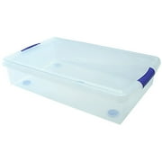 Stor-n-Slide 40-Quart Underbed Box, Clear, Set of Six