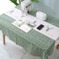thumbnail image 3 of 71x54" Table Cloth Vinyl Checkered Tablecloth for Rec Table Wipe Clean Tablecloth for Kitchen Dining Table (Elk), 3 of 6