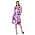 thumbnail image 3 of Floral Sleeveless Knee Length Tank Dress, 3 of 5