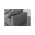 thumbnail image 5 of Meridian Furniture Serene 114" Linen Fabric Modular Sectional in Gray, 5 of 7