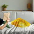 thumbnail image 3 of Yellow and Orange Soft Flannel Fleece Blanket, Hand Drawn Lemon Watercolors Summer Organic Food Natural Product, Cozy Plush for Indoor and Outdoor Use, 50" x 60", Yellow Orange Green, by Ambesonne, 3 of 5
