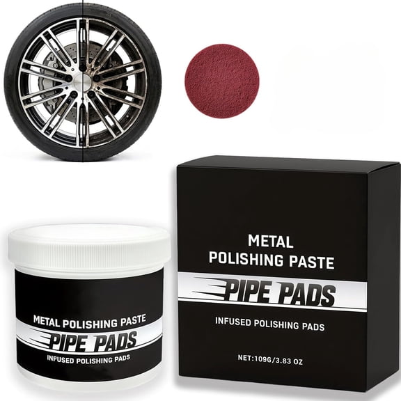 Buffing & Finishing Care Set – Achieve a Brilliant Shine with Ease, Stainless Steel Scratch Remover Kit, Smooth Out Imperfections, Metal Polishing Paste, for Chrome & Stainless Steel