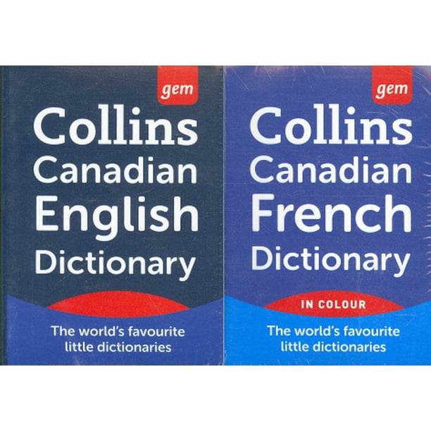 Collins Canadian English and French Dictionary (2 Pack)