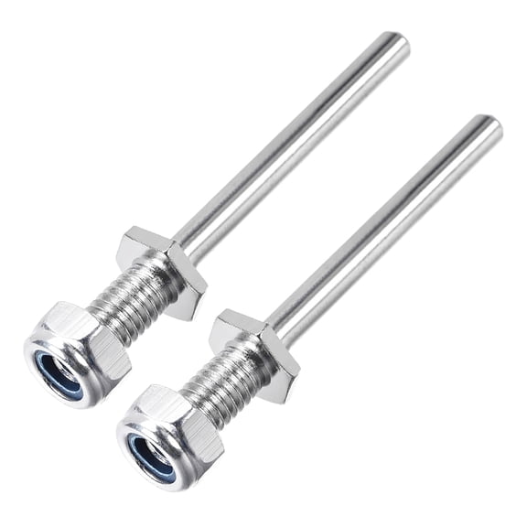 15/64 Inch Diameter X 2 Inch Length Landing Gear Steel Axle Shaft Drive Axle for RC Airplane - 2PCS