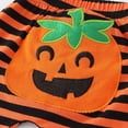 thumbnail image 7 of WIBACKER My First Halloween Newborn Baby Bodysuit Pants Bib and Hat 4 Piece Cotton Outfit Set Infant Baby Boys' Costumes, 7 of 7