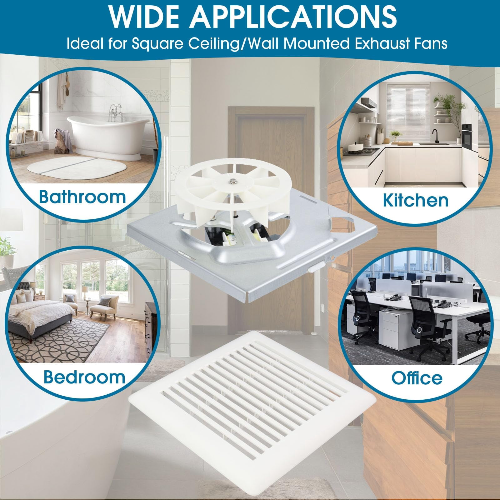 696n-r02 B Unit&replacement C350gn Grille For Broan-nutone 688 696n 670  671 689 695 696mfg 663 Bathroom Cover With Springs Nutone 695 Ventilation Fan Bath Motor Kit