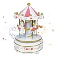 thumbnail image 1 of Carrusel Music Box 4-Horse Rotating Baby Musical Toy Regalos de Navidad, 1 of 8