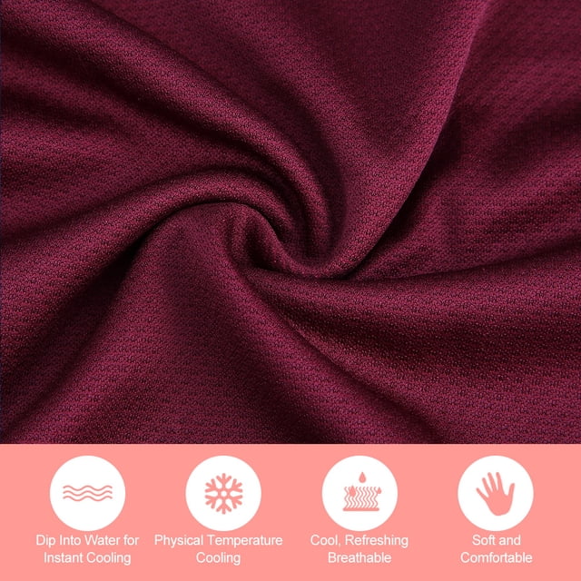 Super Absorbent Towel Super Breathable Cooling Effect Towel For Sports Gym Workout Magenta