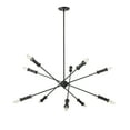 thumbnail image 2 of Millennium Lighting  Potiss 8/10 Chandelier Ceiling Light 10 - Matte Black, 2 of 5
