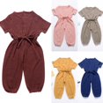 thumbnail image 2 of 0-3T Baby Girl Summer One-piece Romper Newborn Babies Clothes Rompers Jumpsuit Outfits Set, 2 of 5