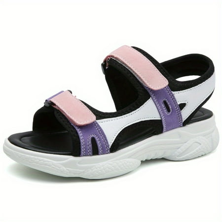 

Women‘s Platform Sports Sandals Hook & Loop Strap Open Toe Non Slip Shoes Casual Outdoor Walking Sandals