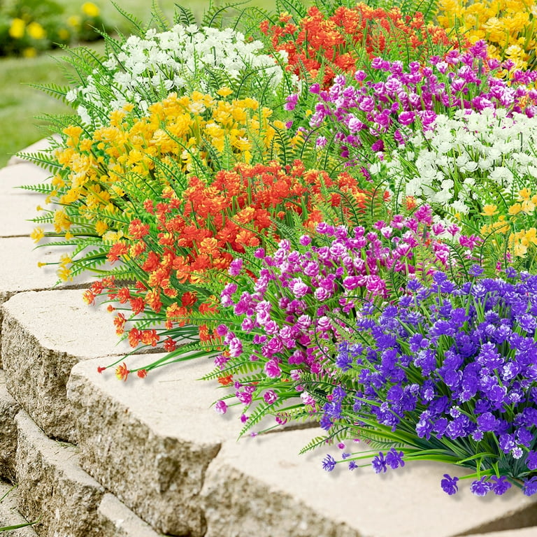 Fake flowers for garden discount