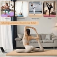 thumbnail image 5 of BalanceFrom 3-Panel All-Purpose Folding Gymnastics Workout Mat, 6' x 2' x 2", Beige, 5 of 7