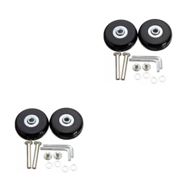 Billuyoard 2 unids/set equipaje de viaje elegante y ligero con maleta pequeña de PU fácil de limpiar con ruedas como se muestra 50 mm * 18 mm, 1 2piezas