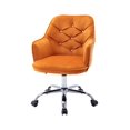 thumbnail image 3 of Modern Leisure Arm Chair Swivel Shell Chair Office Arm Chair Adjustable Velvet Accent Chair for Office Living Room Bedroom, 3 of 8