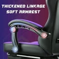 thumbnail image 4 of Bossin Gaming Chairs with Footrest, Massage Leather Game Chair for Adults, Big and Tall Gamer Chair with Headrest and Lumbar Support, 4 of 8