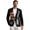 250th Elk American Flag, variant on American Flag Star One Button Suit Jacket for Men Casual Long Sleeve Suit Jacket Notched Lapel Patriotic Sportcoat Open Front Blazer for Independence Day
