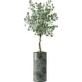 thumbnail image 4 of Artificial Tree in Contemporary Planter, Fake Eucalyptus Silk Tree for Indoor and Outdoor Home Decoration - 66" Overall Tall (Plant Pot Plus Tree), 4 of 5
