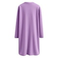 thumbnail image 5 of NMMUED Crewneck Sweatshirts Women, Oversized Crewneck Sweatshirt Women, Womens Crewneck Sweatshirt, Fall Sweatshirts for Women, Womens Oversized Tops, Purple 3XL, 5 of 5