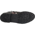 thumbnail image 4 of Jessica Simpson Kerina Black Multi Block Heel Lace Up Combat Moto Ankle Boots (Black Multi, 8.5), 4 of 6