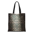 thumbnail image 1 of ASHLEIGH Canvas Tote Bag Green Morris Pattern Creative Lighting William Flock Abstract Arts Durable Reusable Shopping Shoulder Grocery Bag, 1 of 1