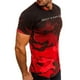 thumbnail image 5 of Hombres verano coreano seda deportes delgada manga corta camuflaje gimnasia correr baloncesto camiseta ropa superior Noticed FS7570-03, 5 of 7